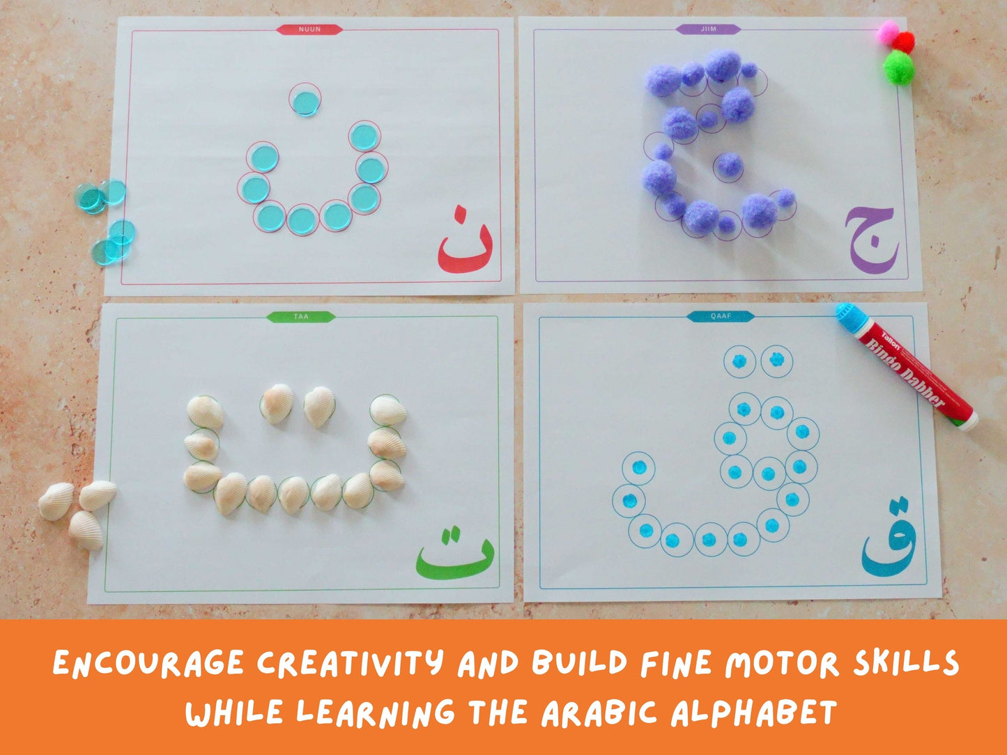 Arabic Alphabet Activity Mats