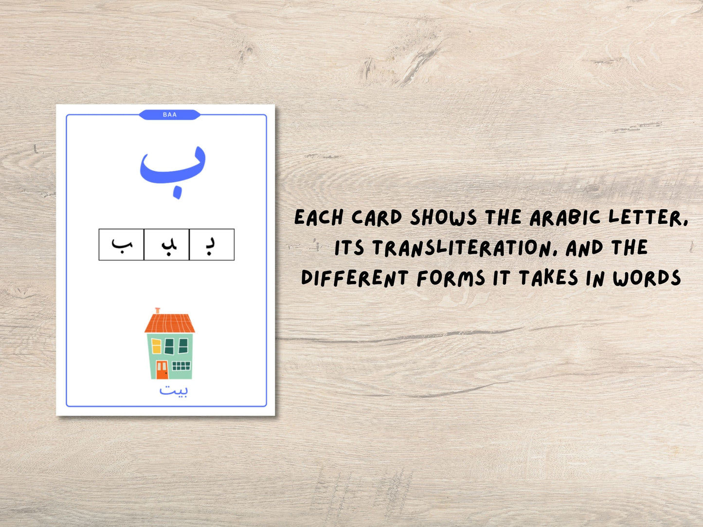 Arabic Alphabet Flashcards