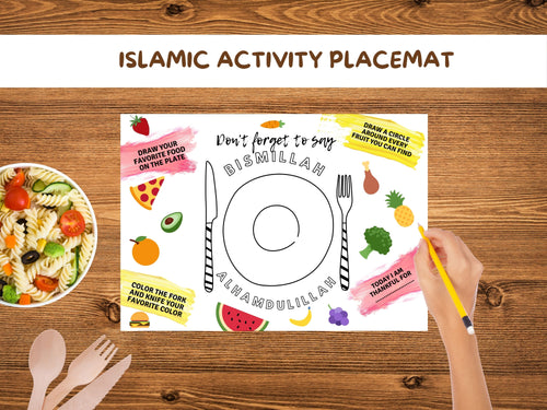 Islamic Activity Placemat Printable