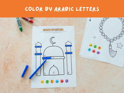 Color by Arabic Letters