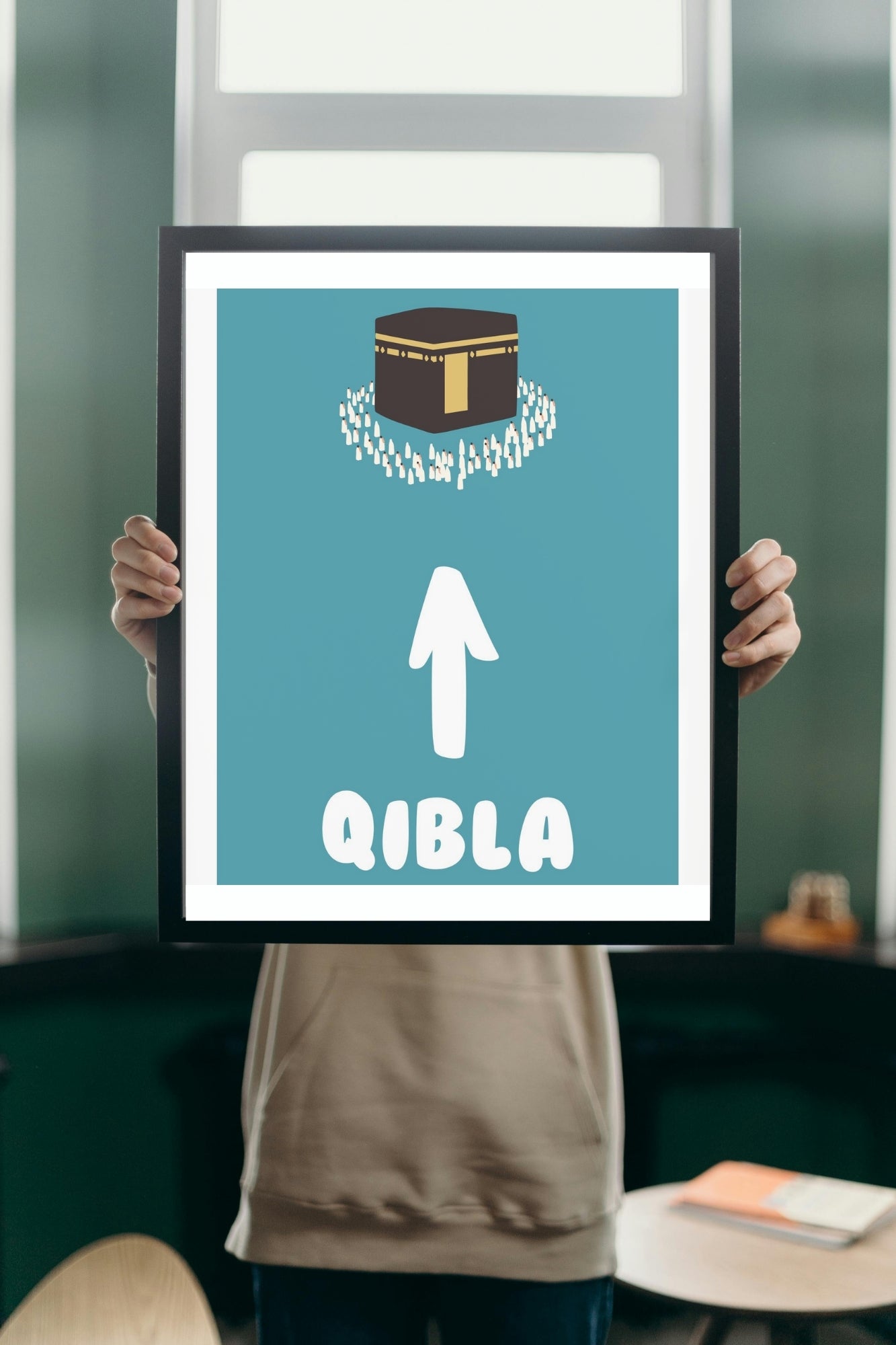 Islamic Wall Art Qibla Poster