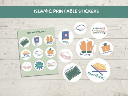 Islamic Planner Stickers Printable