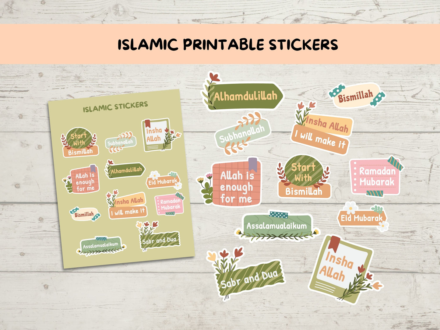 Islamic Printable Stickers